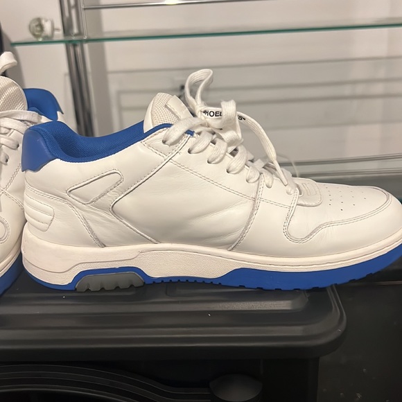 Off white out of office sneakers size 10 white and blue - Picture 5 of 6